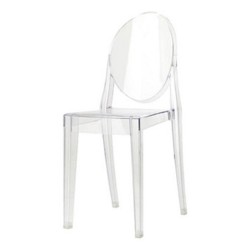 Krzesło VIKI inspirowane Louis Ghost, bezbarwne