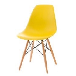 Krzesło EIFFLA inspirowane DSW, żółte